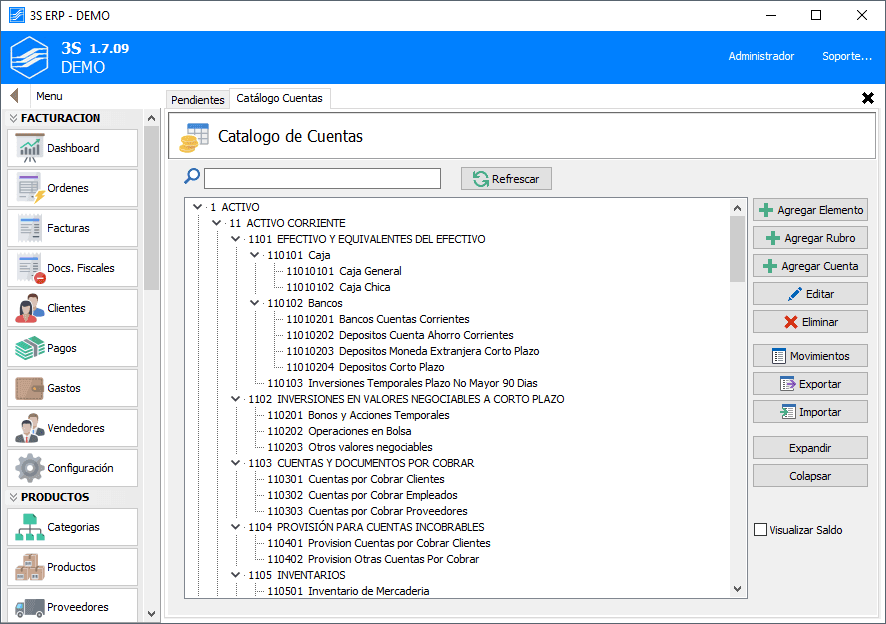 Sistema de facturación 3S ERP