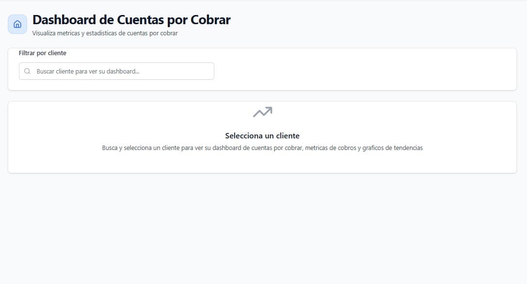 Módulo de cuentas por cobrar Facilito ERP